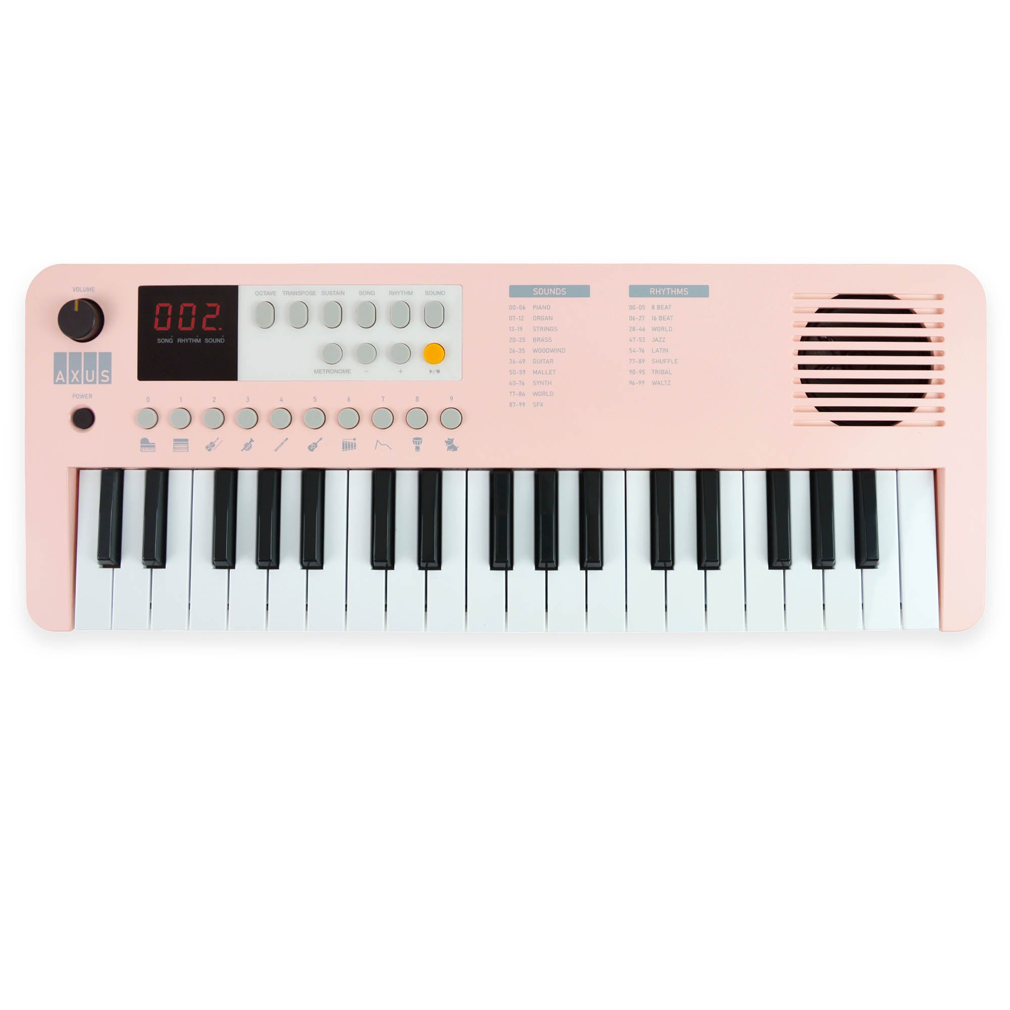 Axus Mini Keyboard 37 Key Keyboard#Colour_Pink