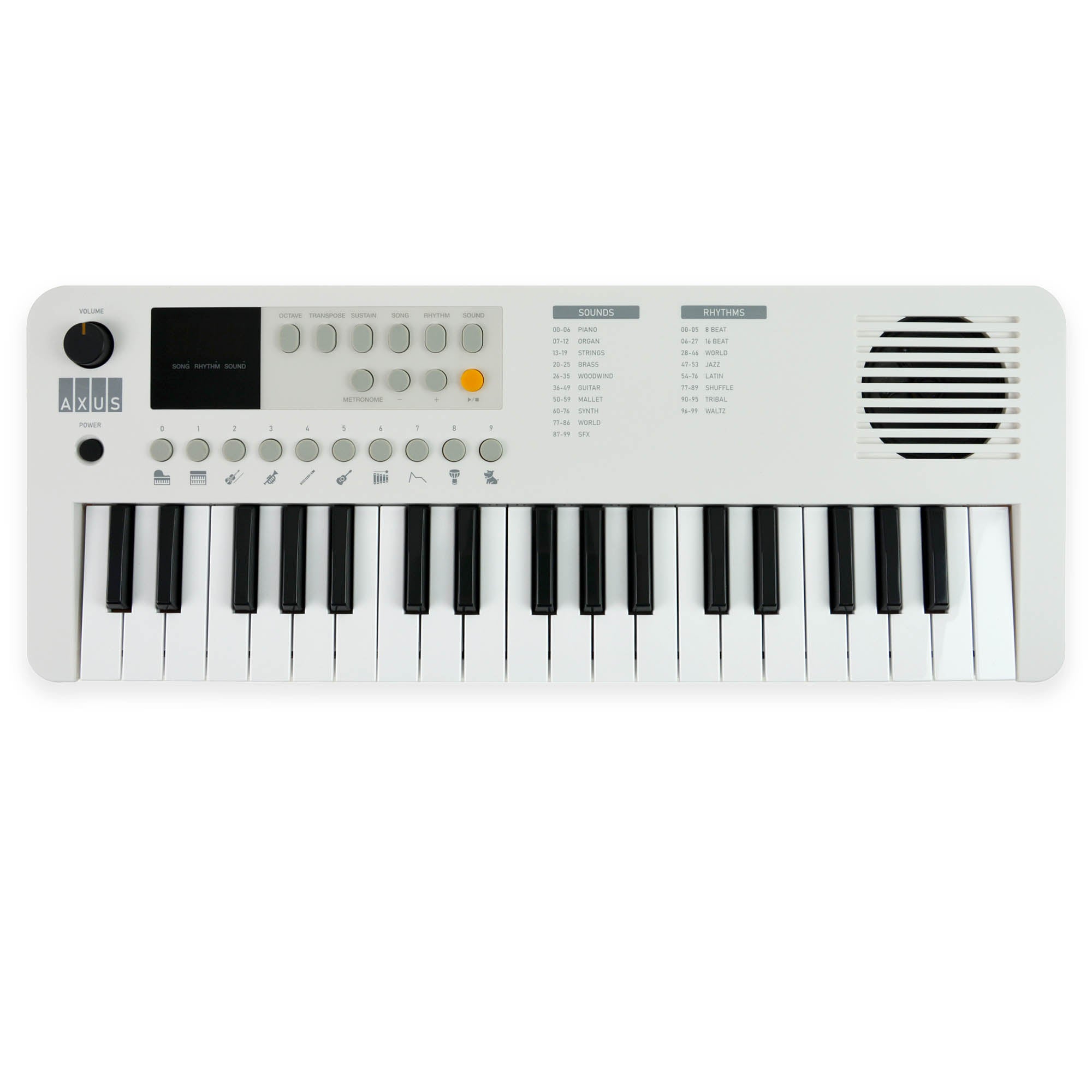 Axus Mini Keyboard 37 Key Keyboard#Colour_White