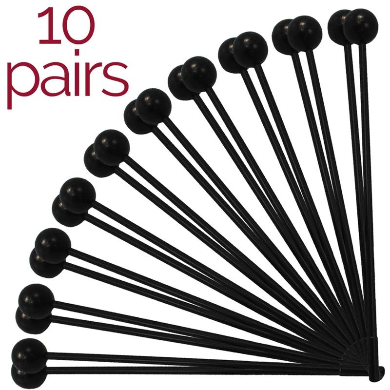 A-Star Soft Rubber Beaters Pair Beaters, Mallets and Sticks#Size_10 Pairs