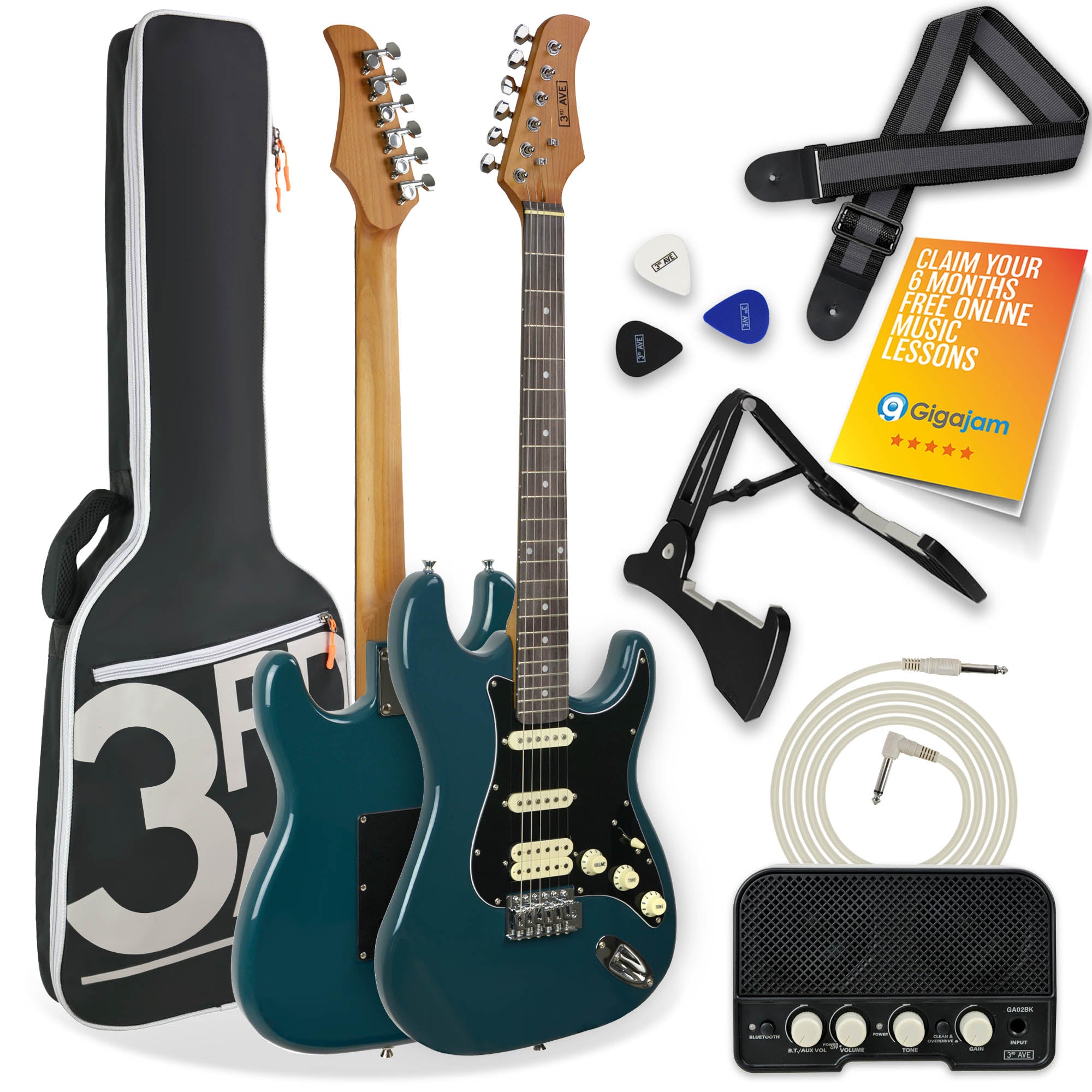3rd Avenue Stateside Series Electric Guitar Pack