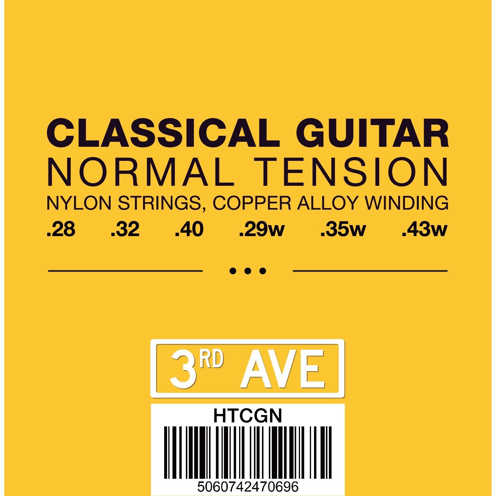 3rd Avenue Classical Guitar Strings Guitars & Folk - String Sets