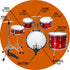 3rd Avenue 5 Piece Junior Drum Kit#Colour_Red