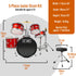 3rd Avenue 5 Piece Junior Drum Kit#Colour_Red