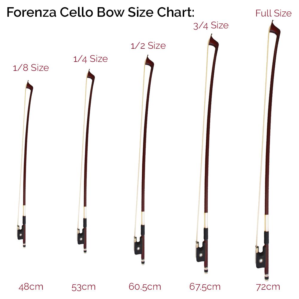 Forenza Cello Bow 3/4 Size Bows